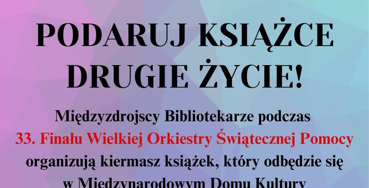 wośp kiermasz książek międzyzdroje