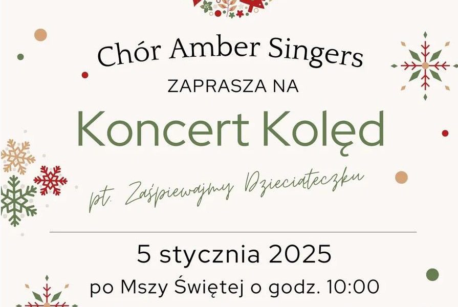 Koncert Kolęd Chóru Amber Singers