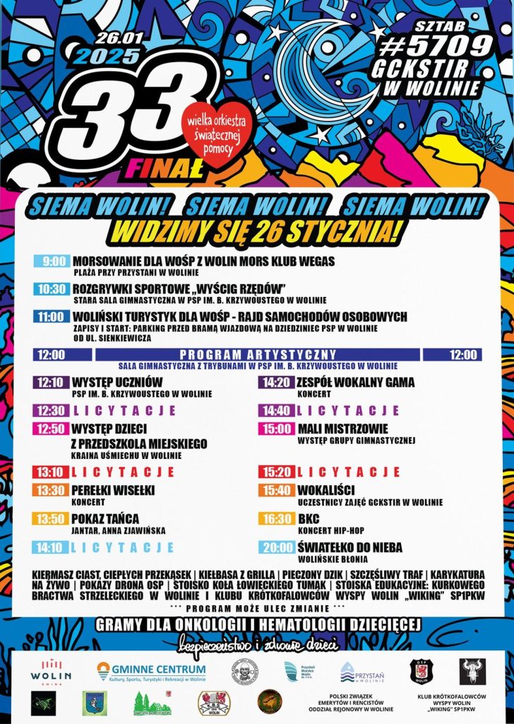 33 Finał WOŚP zobacz plany wydarzeń