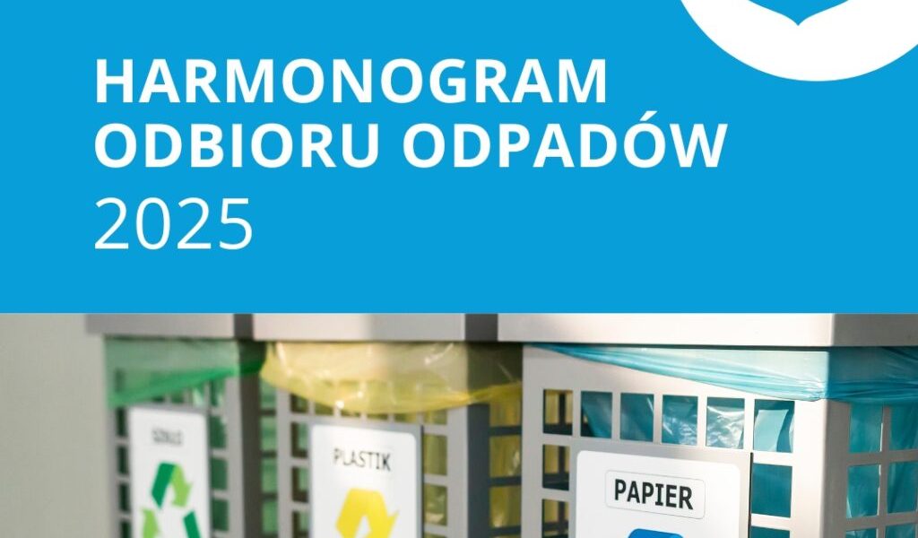 Harmonogram odbioru odpadów 2025 dla gminy Świerzno