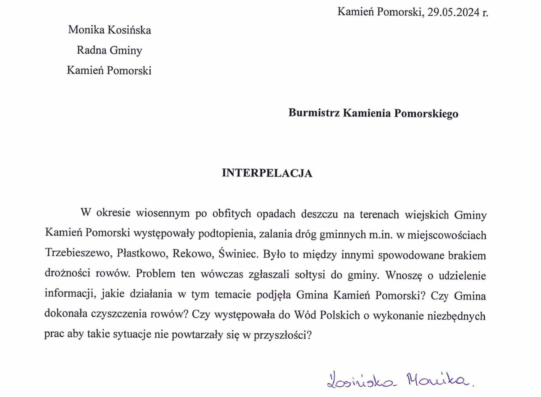 Problem nie chce spłynąć