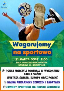 Pokaz footballu freestyle w wykonaniu mistrza świata Pawła Skóry