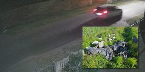 Nielegalne wyrzucanie śmieci pod Gostyniem – znasz ten samochód? (nagranie)