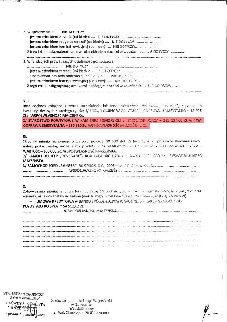 odprawa starosta malec