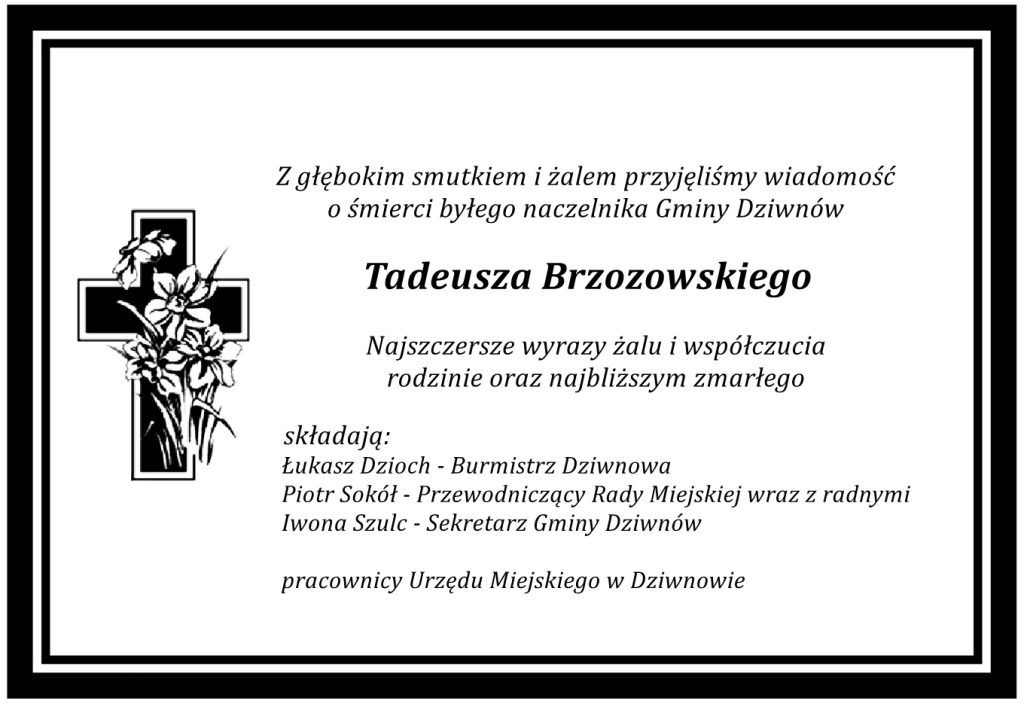 tadeusz brzozowski dziwnów