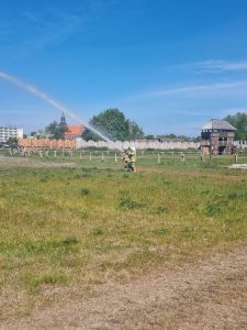 ćwiczenia straż pożarna wioska wikingów wolin