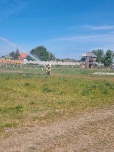 ćwiczenia straż pożarna wioska wikingów wolin