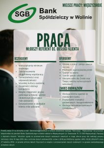 Bank Spółdzielczy w Wolinie szuka pracownika do oddziału w Międzyzdrojach