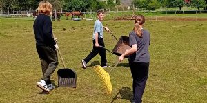 Koński wolontariat uczniów „Jedynki” – praca, nauka i dobra zabawa