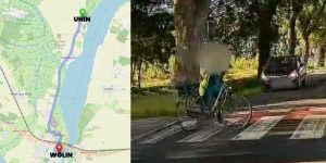 Radna udowadnia, że miała rację. O krok od tragedii na drodze Unin-Wolin. Nagranie