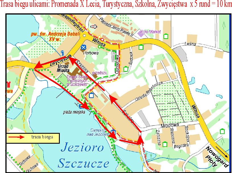 utrudnienia w ruchu drogowym podczas golczewskiego triathlonu