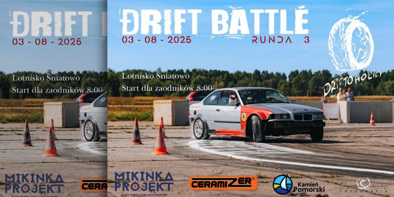 (AKTUALIZACJA) Drift wraca do Śniatowa – trzecia runda Drift Battle 2025 już wkrótce