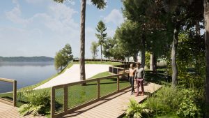 nowa plaża i kąpielisko w wolinie