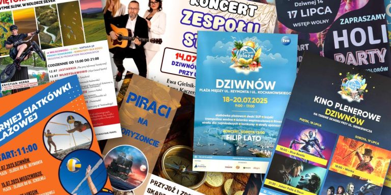 Dziwnów kolorowy, aktywny i muzyczny – sprawdź, co dzieje się w gminie od 14 do 20 lipca!