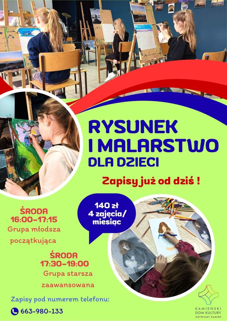 zajęcia plastyczne kamieński dom kultury