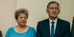 Bogdan Wilkowski dziękuje "wszystkim za wszystko" a szczególnie żonie. Zobacz nagranie