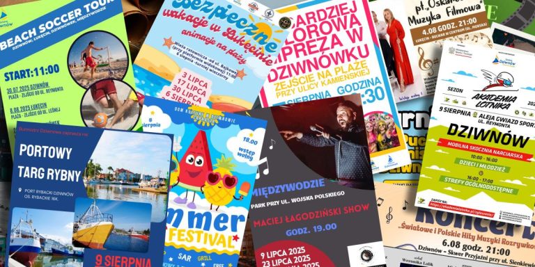 Początek sierpnia w gminie Dziwnów — sprawdź harmonogram wydarzeń!
