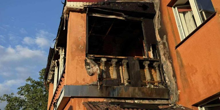 Płonął salon pogrzebowy w Golczewie