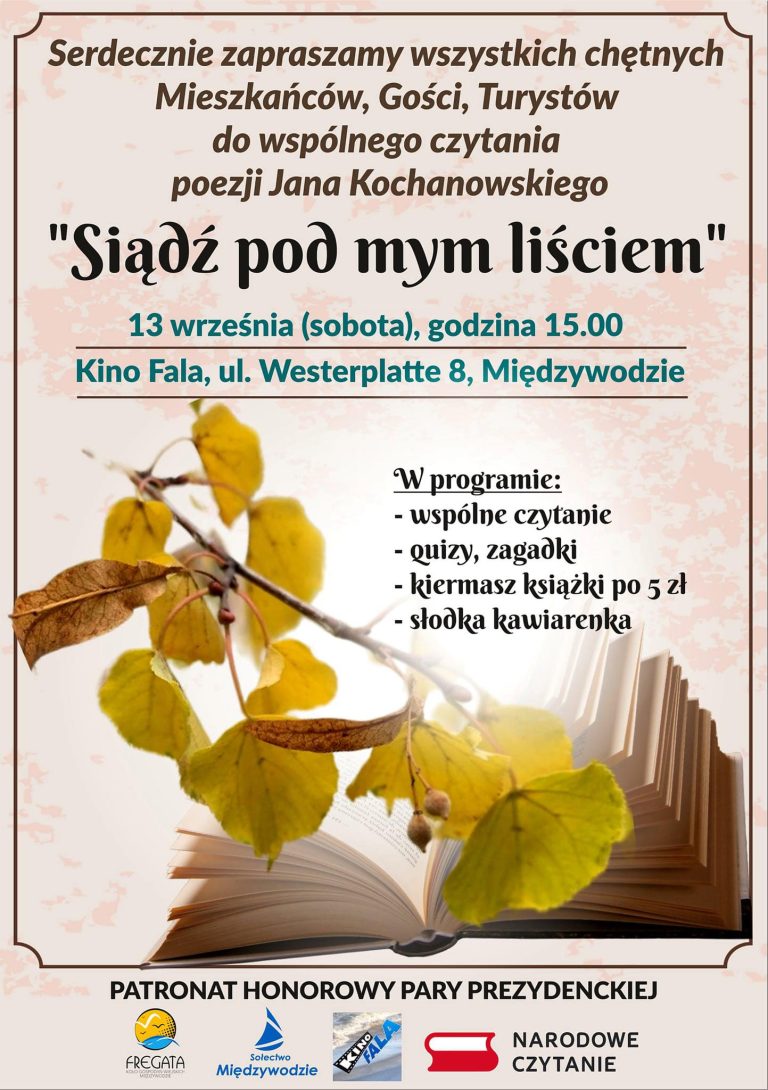 Narodowe Czytanie w Międzywodziu: Jan Kochanowski w Kinie Fala