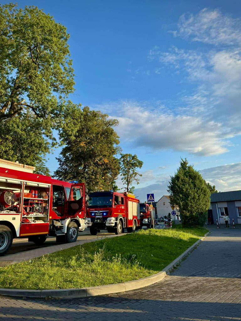 płonął salon pogrzebowy w golczewie