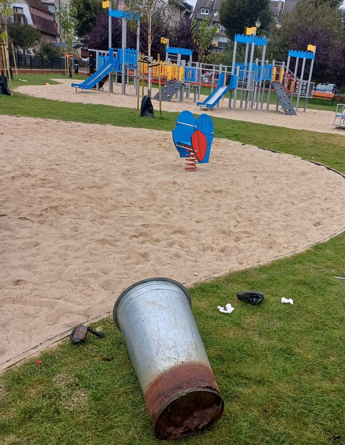 wandalizm plac zabaw wolin