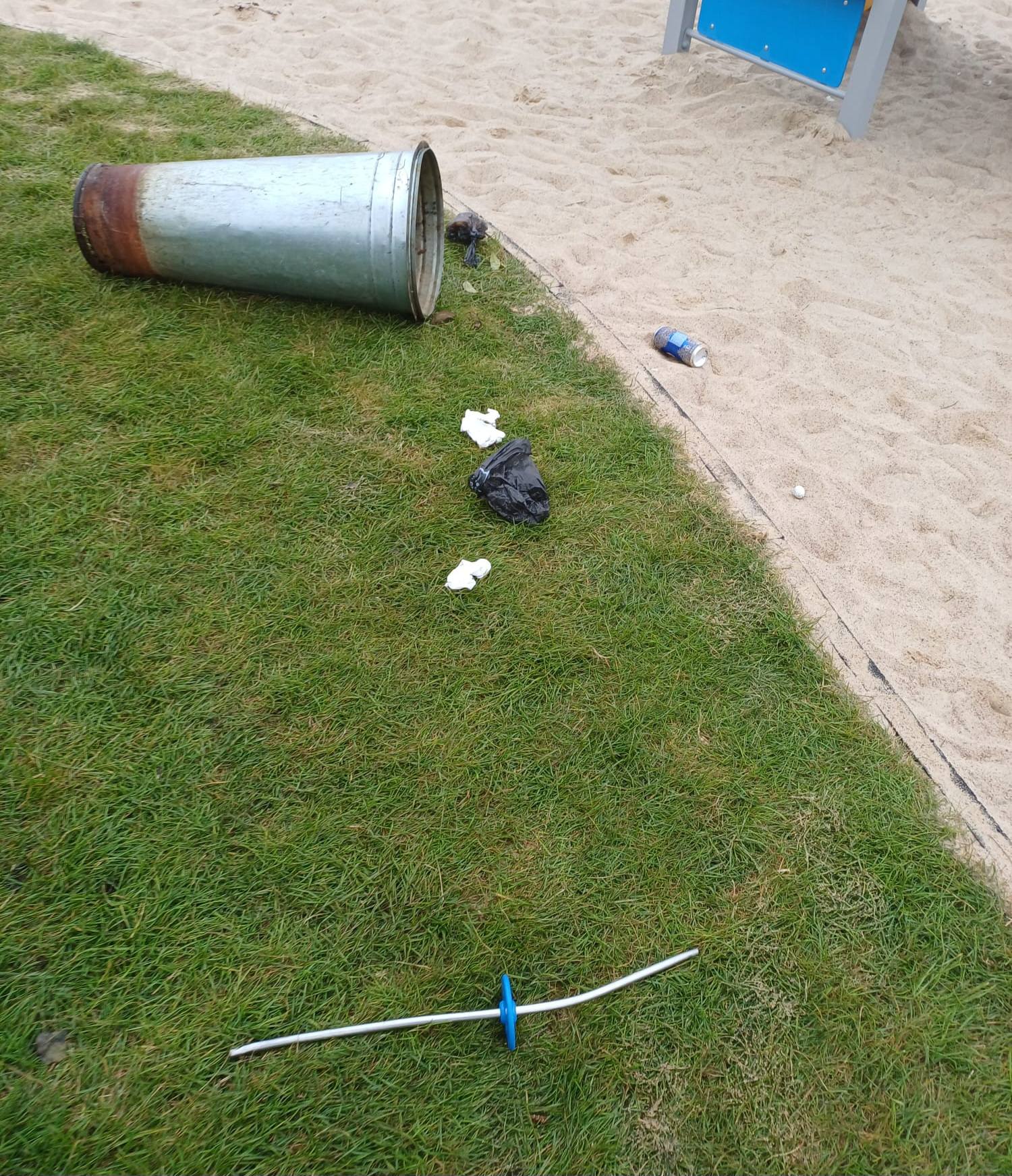 wandalizm plac zabaw wolin