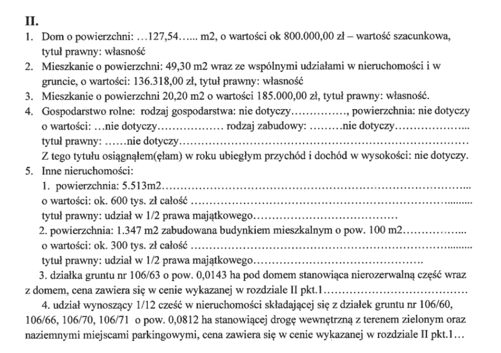 majątki władz gminy wolin