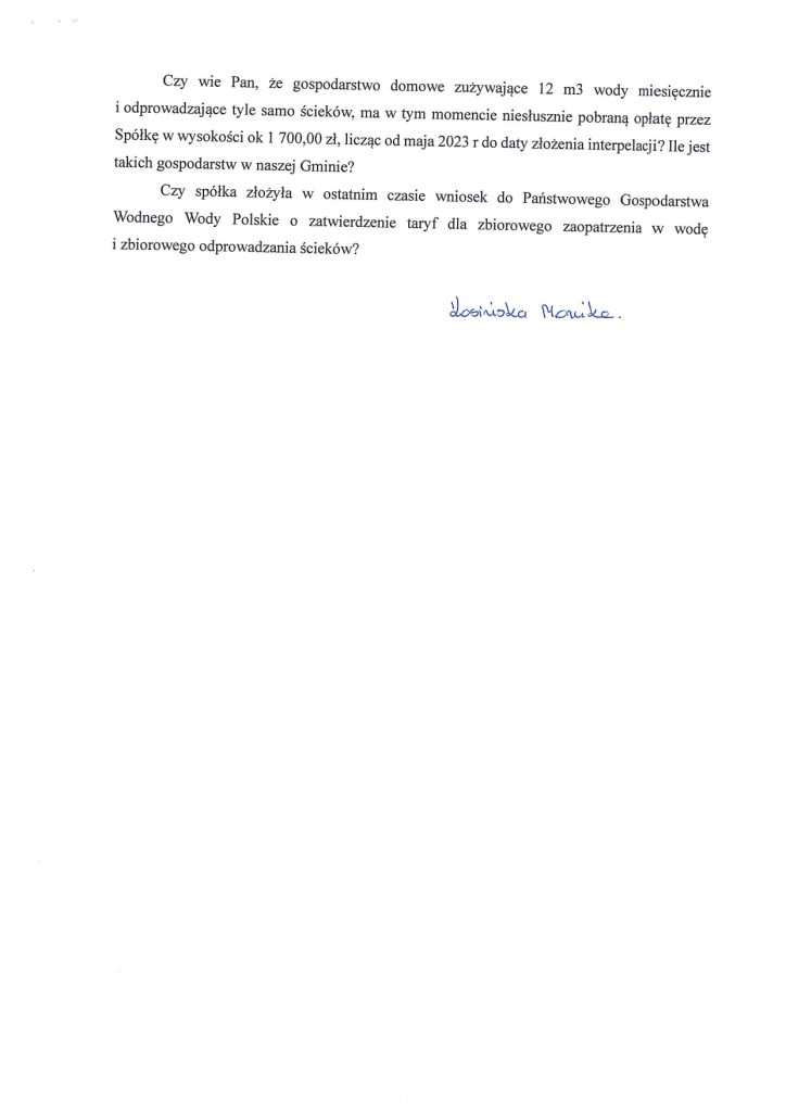 Kara za nielegalne stawki PGK za wodę i ścieki zapłacona co dalej