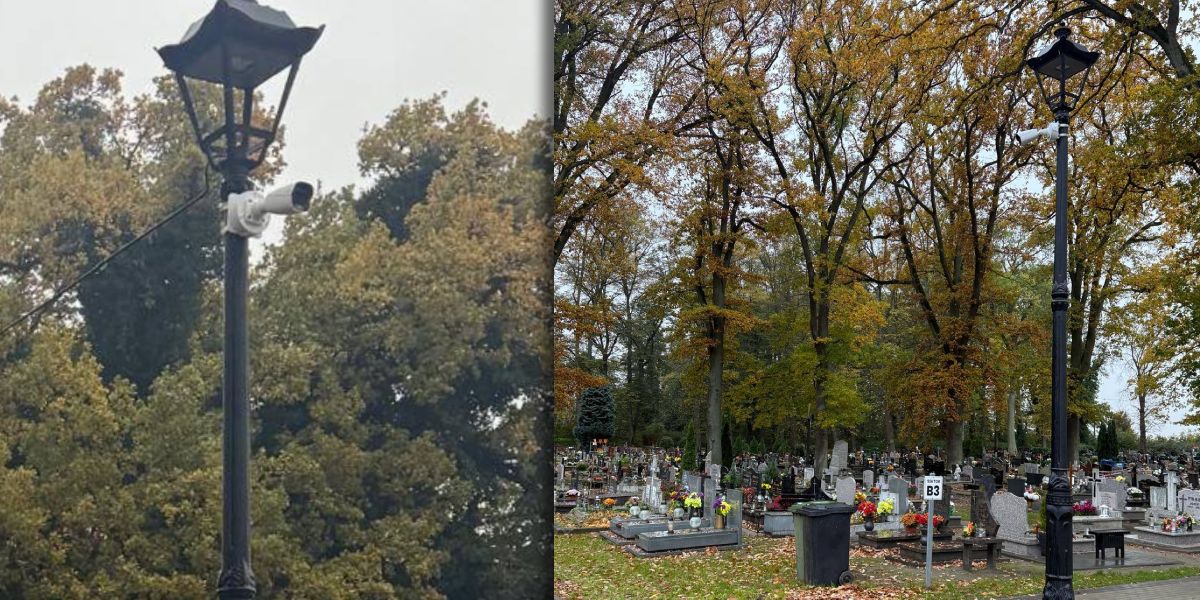 Monitoring na cmentarzu w Wolinie już działa