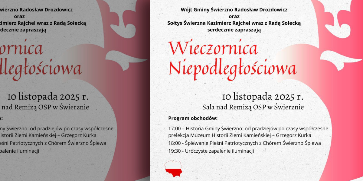 Wieczornica Niepodległościowa w Świerznie