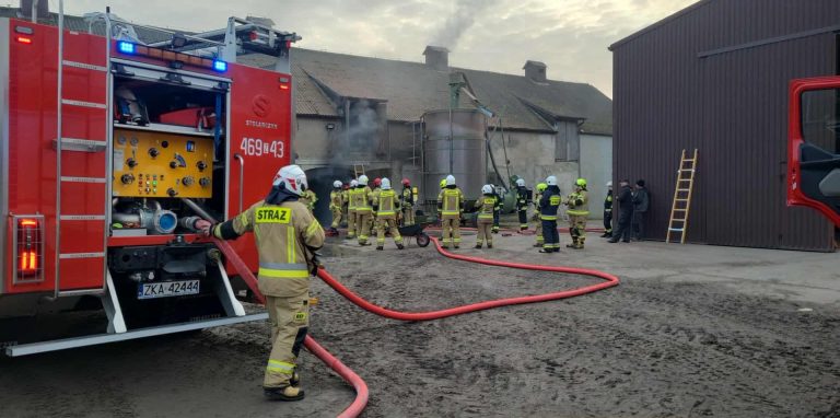 Pożar budynku gospodarczego w miejscowości Upadły