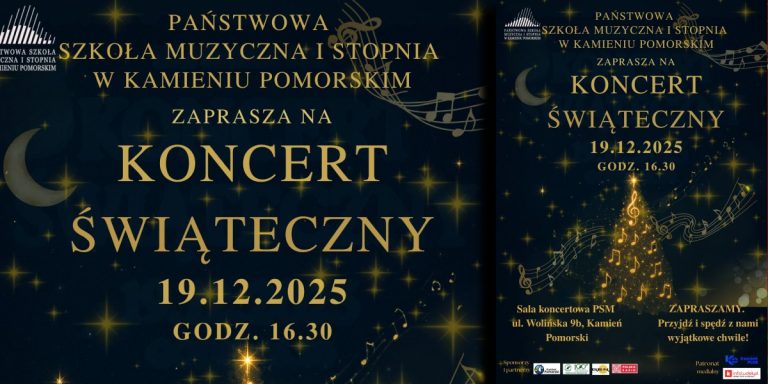 Koncert Świąteczny Państwowej Szkoły Muzycznej w Kamieniu Pomorskim już 19 grudnia