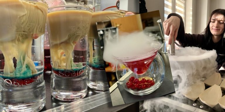 Koktajle jak z kosmosu! Uczniowie "Staszica" uczyli się od Wicemistrza Polski Barmanów - fotorelacja