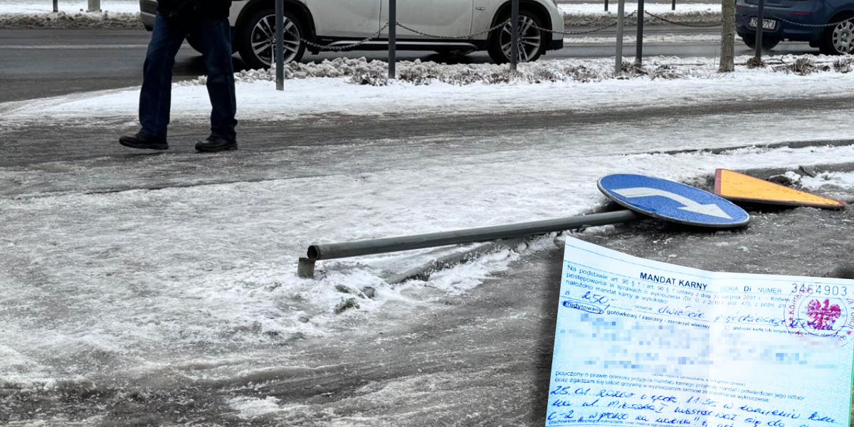 Czy znak stoi, czy znak leży, mandat się należy?