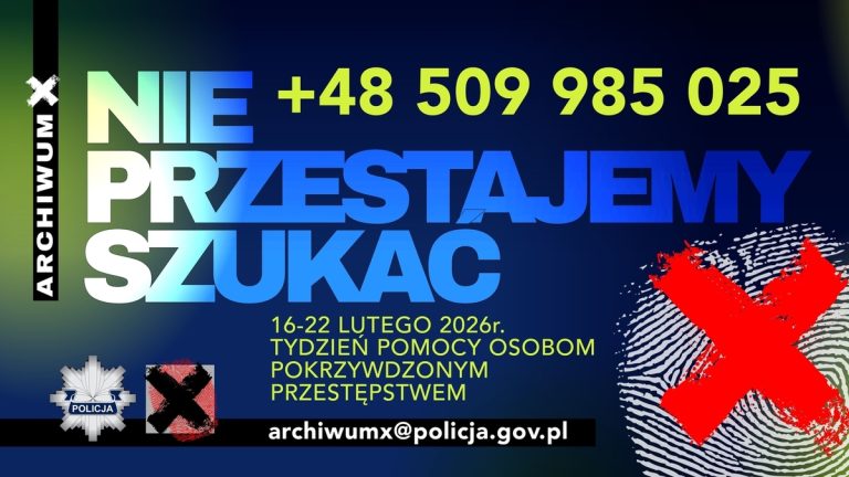 Kamieńska policja przypomina o kampanii "Archiwum X – Nie przestajemy szukać!"