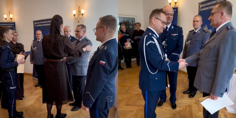 Uroczyste pożegnanie komendanta z Międzyzdrojów po 36 latach służby