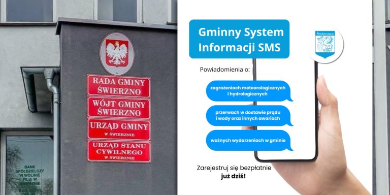 Interesująca innowacja ze Świerzna &mdash; rusza Gminny System Informacji SMS